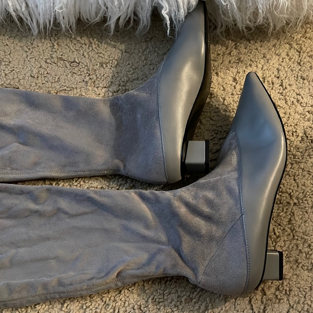 Charles & Keith low heeled high boots